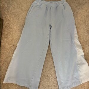 Aerie Light Blue wide leg sweatpants